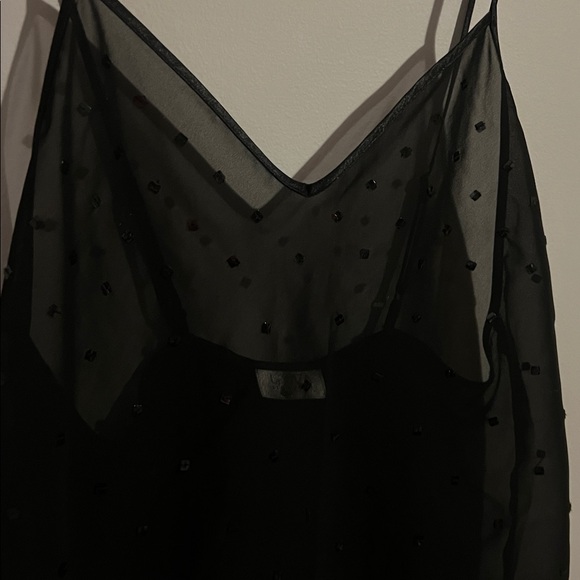 La SENZA Black Sequin Slip Fits M - Picture 2 of 7
